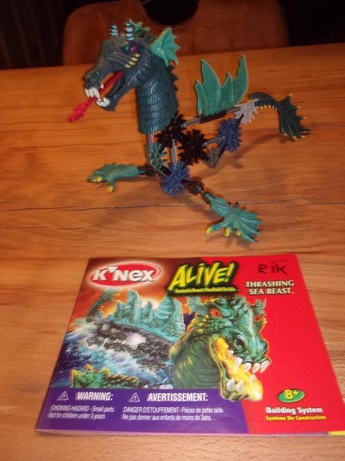 K'NEX ALIVE Trashing Sea Beast 11037/123984, Kinderen en Baby's, Speelgoed | Bouwstenen, Gebruikt, K'nex, Ophalen of Verzenden