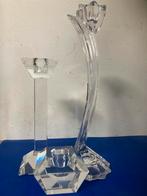 3 Kristallen Kandelaren, Huis en Inrichting, Woonaccessoires | Kandelaars en Kaarsen, Overige materialen, Wit, Ophalen of Verzenden