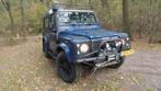 Land Rover Defender 90 TD Hardtop 1999 en off road aanhanger, Zwart, 2495 cc, Blauw, Origineel Nederlands