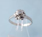 18 karaat Wit Gouden Solitair Ring met grote 0.05crt Diamant, Jw, Verzenden, Wit, Nieuw