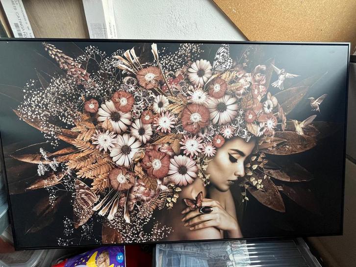 Schilderij bloemenrijkdom, Antiek en Kunst, Kunst | Schilderijen | Abstract, Ophalen