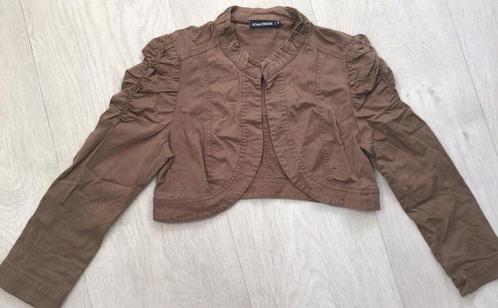 Kort bruin jasje maat S van Royal chicks, Kleding | Dames, Jasjes, Kostuums en Pakken, Zo goed als nieuw, Jasje, Maat 36 (S), Bruin