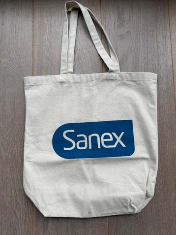 wit katoenen schoudertas SANEX beschikbaar voor biedingen