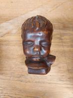 Beeld van Kinderhoofd hoogte  19 cm, Ophalen of Verzenden, Zo goed als nieuw, Overige typen