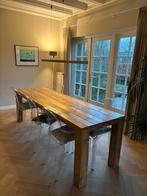 Steigerhouten Eettafel Whitewash, Huis en Inrichting, Tafels | Eettafels, Ophalen, 200 cm of meer, 50 tot 100 cm, Zo goed als nieuw