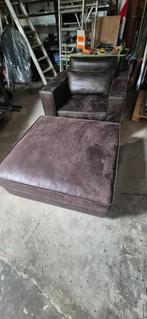 Loveseat met hocker, Ophalen, Gebruikt, Tweepersoons, 75 tot 100 cm