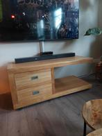 Mooie teak TV meubel 2 laden, Minder dan 100 cm, 25 tot 50 cm, 100 tot 150 cm, Teakhout