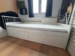 Ikea brimnes 80 x 200 bedbank, Ophalen, Gebruikt, Eenpersoons, Wit