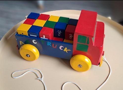Trekauto,  houten speelgoed, Kinderen en Baby's, Speelgoed | Houten speelgoed, Gebruikt, Duw- of Trekspeelgoed, Ophalen of Verzenden