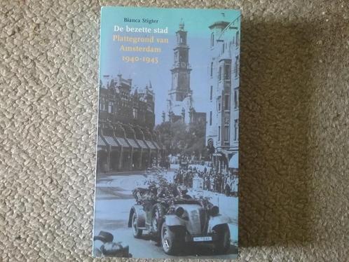 De bezette stad - plattegrond Amsterdam 40-45 / B Stigter, Boeken, Oorlog en Militair, Gelezen, Overige onderwerpen, Tweede Wereldoorlog