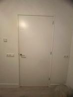 Witte basisdeur - 211,5 x 93 cm, 80 tot 100 cm, Binnendeur, Ophalen of Verzenden, Zo goed als nieuw