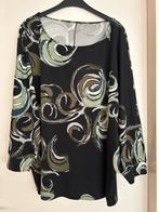 Leuk zwart Shirt met Groene en witte versiering, Ophalen of Verzenden, Zo goed als nieuw, Zwart, Shirt of Top