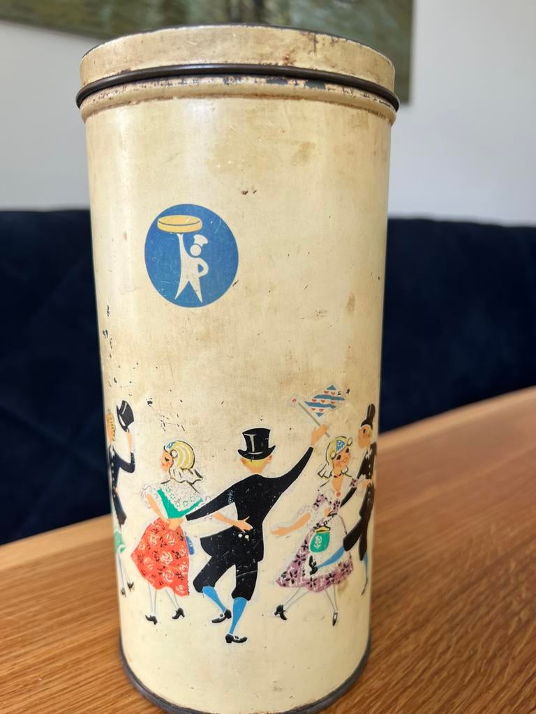 Turkstra Friese bruiloft beschuitblik incl. Originele Houder, Verzamelen, Ophalen of Verzenden, Overige