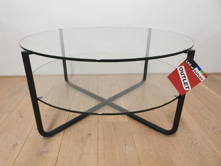 salontafel Gispen Today GT427 zwart frame, Huis en Inrichting, Tafels | Salontafels, Zo goed als nieuw, Minder dan 50 cm, 50 tot 100 cm