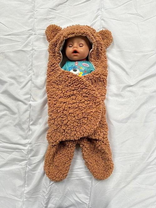 Wikkeldeken Teddy, Kinderen en Baby's, Dekens, Slaapzakjes en Inbakerproducten, Zo goed als nieuw, Bakerzak of Bakerdoek, Ophalen