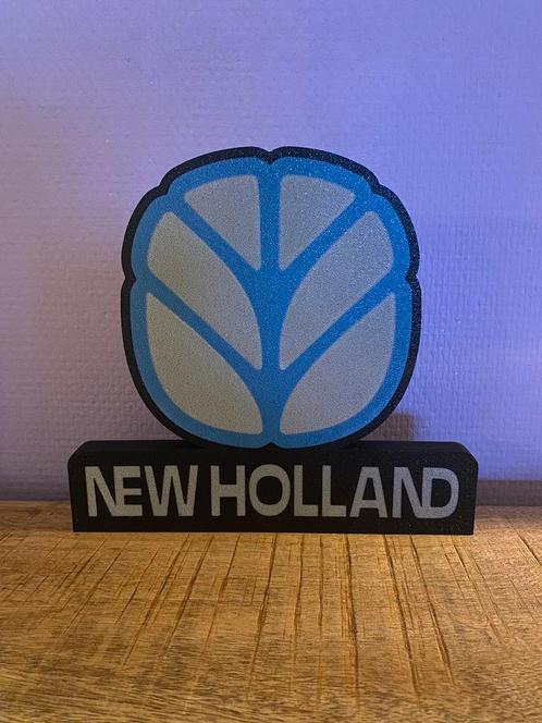 New Holland  led lichtreclame met usb  3D geprint., Verzamelen, Merken en Reclamevoorwerpen, Nieuw, Reclamebord, Ophalen of Verzenden