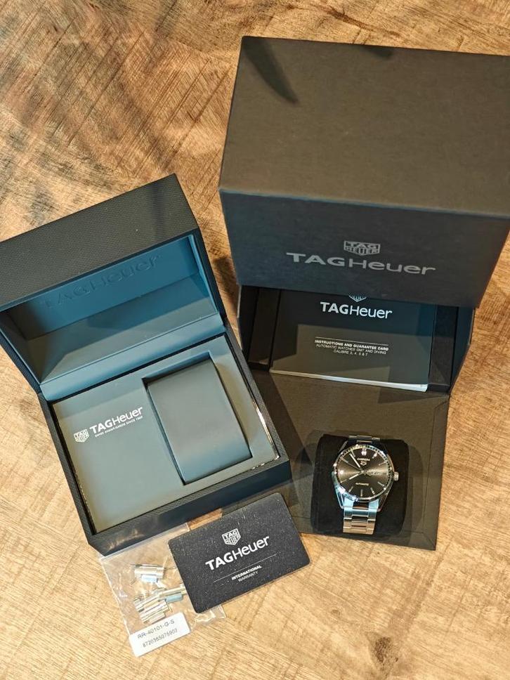 Tag Heuer Carrera, Sieraden, Tassen en Uiterlijk, Horloges | Heren, Gebruikt, Polshorloge, TAG Heuer, Staal, Staal, Ophalen of Verzenden