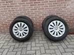 Zgan 4stuks Hankook banden met velgen en wieldoppen, Auto-onderdelen, Banden en Velgen, 15 inch, Ophalen of Verzenden, Band(en)