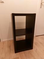 Zwarte Ikea Kallax met 2 vakken (ophalen 21 september), Ophalen, Zo goed als nieuw, Minder dan 150 cm, Minder dan 100 cm