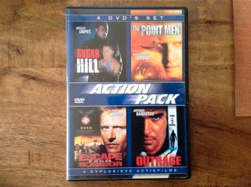 4 DVD Box ( Suger Hill/Point Men/Outrage/Escape Sobibor ) beschikbaar voor biedingen