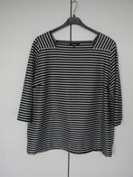 Zwart-wit gestreept shirt maat 50, Ophalen of Verzenden, Gedragen, Zwart, Shirt of Top