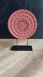 Roze ornament op standaard. Ongeveer 36cm hoog., Ophalen of Verzenden, Zo goed als nieuw