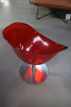 7 x eetkamerstoel kuipstoel GLISS Pedrali draaibaar rood, Ophalen, Gebruikt, Rood, Metaal