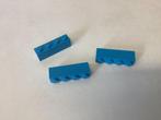 Lego steen 1x4 azuurblauw, Ophalen of Verzenden, Gebruikt, Losse stenen, Lego