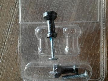 NIEUW IKEA Mollarp deurkast knopjes vintage zwart 2 knopjes beschikbaar voor biedingen