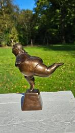 DIKKE DAME / bronzen beeld / linkerbeen naar achter, Ophalen of Verzenden