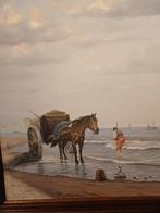 SCHELPENVISSER OP HET STRAND., Ophalen of Verzenden
