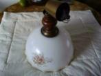 hanglamp lamp antiek artdeco glas woonkamer sfeer decoratie, Gebruikt, 50 tot 75 cm, Artdeco, Ophalen of Verzenden