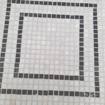 Marmer wit of zwart mozaiek tegelmatjes beschikbaar voor biedingen