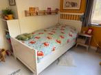 Eenpersoonsbed 90x200 met lattenbodem, Ophalen, 85 tot 100 cm, Gebruikt, Lattenbodem