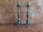Bronzen kandelaars / Paar / Stel / 30 centimeter hoog, Ophalen of Verzenden, Koper of Brons