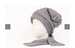 Plopdoek grijs (krullen), Ophalen of Verzenden, Zo goed als nieuw, Muts