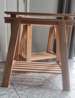 Houten schragen berkenhout, Ophalen, Tafelpoot, Gebruikt, 100 tot 150 cm