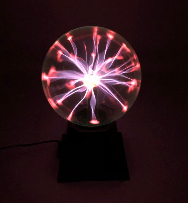 Plasmabal – glas & kunststof – decoratief & speels – €15, Huis en Inrichting, Lampen | Overige, Gebruikt, Ophalen of Verzenden