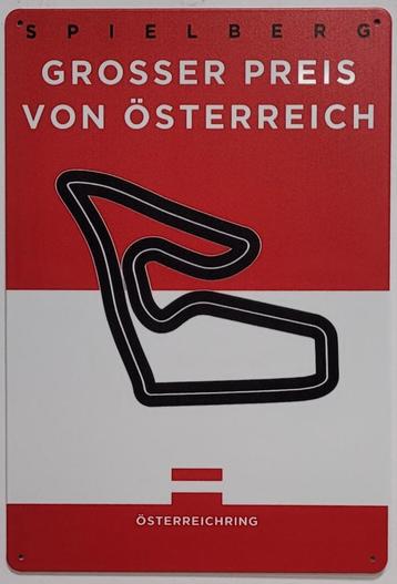 Formule 1 Oostenrijk Redbull Ring circuit metalen wandbord  beschikbaar voor biedingen