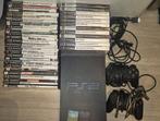 PS2 met 2 controllers, memorycards & games, Spelcomputers en Games, Spelcomputers | Sony PlayStation 2, Gebruikt, Verzenden, Met games