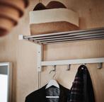 Ikea Tjusig wandkapstok met roede en haken, Zo goed als nieuw, Minder dan 100 cm, Hout, Ophalen