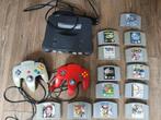 Nintendo 64 met 2 controllers en 13 spellen te koop, Spelcomputers en Games, Spelcomputers | Nintendo 64, Ophalen of Verzenden