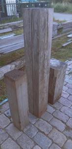Pilaar ,sokkel, plantenzuil, diverse maten, Tuin en Terras, Palen, Balken en Planken, Ophalen, Gebruikt, Palen, Hardhout