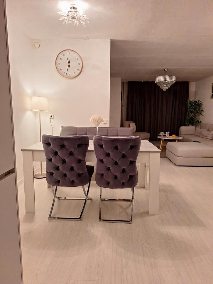 Eetbank met stoelen set, Huis en Inrichting, Complete eetkamers, Gebruikt, Minder dan 4 stoelen, Ophalen