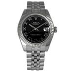 Rolex Datejust 31 Black Dial 178274, Sieraden, Tassen en Uiterlijk, Horloges | Heren