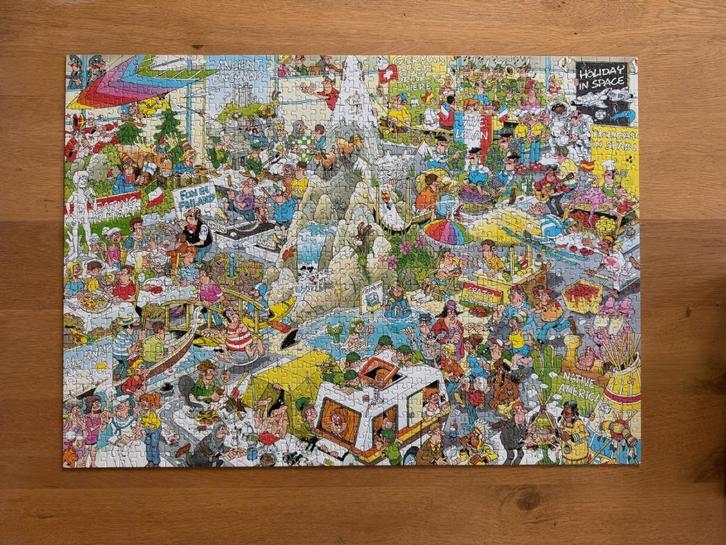 Jan van Haasteren De Vakantiebeurs, Hobby en Vrije tijd, Denksport en Puzzels, Zo goed als nieuw, Legpuzzel, 500 t/m 1500 stukjes