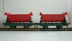 2 Fleischmann H0 kiepwagons, Gebruikt, Gelijkstroom, Fleischmann, Wagon