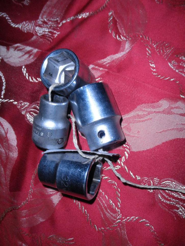 Te koop: Doppen met 3/4 aansluiting., Doe-het-zelf en Verbouw, Gereedschap | Handgereedschap, Gebruikt, Ophalen of Verzenden