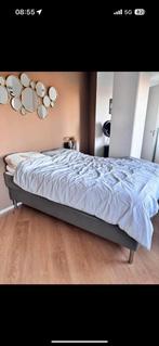 Boxpring Espavar en matras 140 x 200cm, Ophalen, Overige materialen, Gebruikt, Tweepersoons