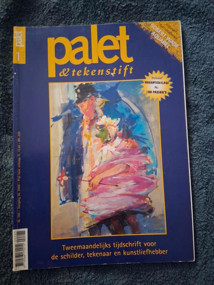 Palet teken & schilder tijdschrift met Robert Wade, Boeken, Tijdschriften en Kranten, Gelezen, Overige typen, Ophalen of Verzenden